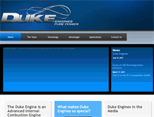 Tablet Screenshot of dukeengines.com